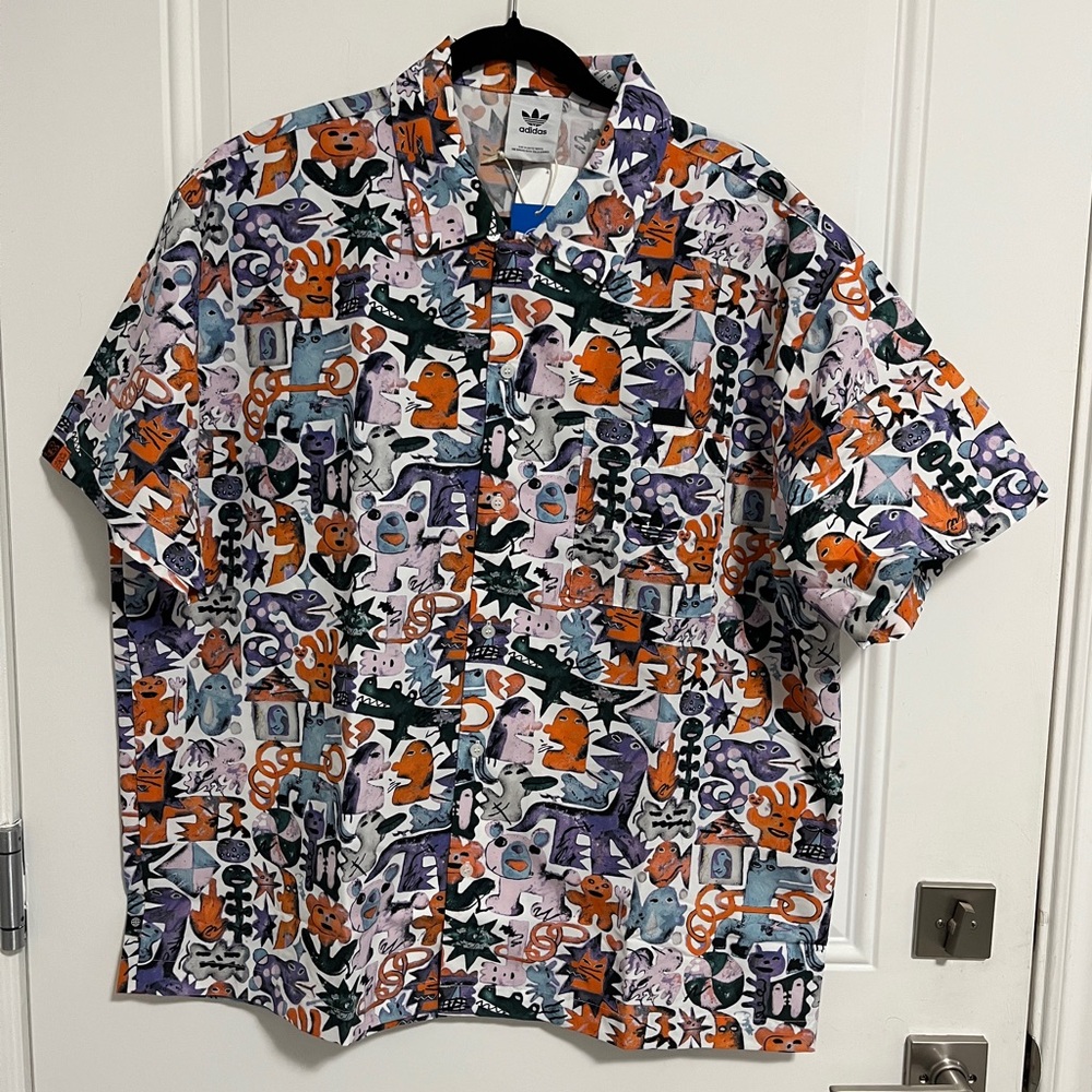 NWT - Adidas Originals Kentaro Okawara Men’s Short Sleeve Sports Shirt - Size L